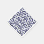 Japanse Koinobori-visschaal in Delft Blue Servetten (Hoek)