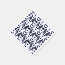 Japanse Koinobori-visschaal in Delft Blue Servetten