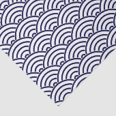 Japanse Koinobori-visschaal in Delft Blue Tissuepapier (Detail)