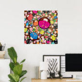 Japanse Kokeshi Doll - Afdruk Poster (Thuiskantoor)