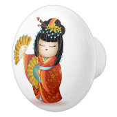 Japanse Kokeshi Doll Keramische Knop (Rechts)