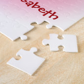 Japanse kokeshi-pop bij sakura blossom legpuzzel (Zijkant)