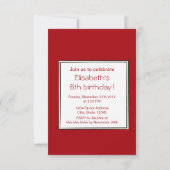 Japanse kokeshi pop bij sakura meisje kinderen ver kaart (Achterkant)