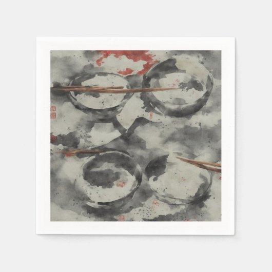 Japanse kommen servet (Voorkant)