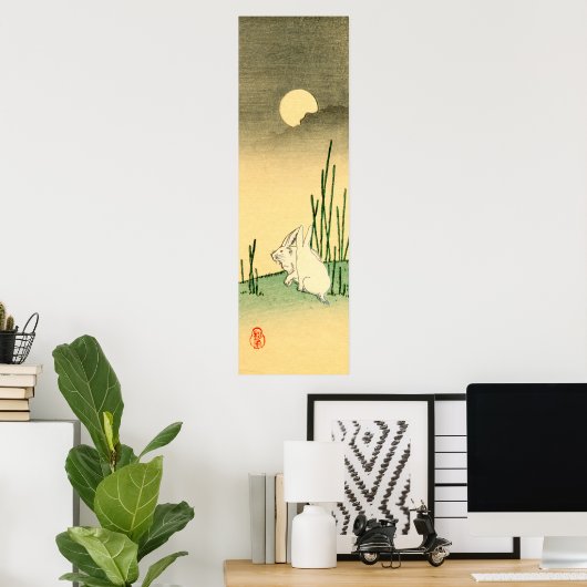 Japanse konijn nr. 2 poster (Thuiskantoor)