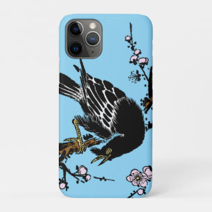  Japanse kraai en kersenbloesems Case-Mate iPhone Case