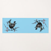  Japanse kraai en kersenbloesems Yogamat (Voorkant (horizontaal))