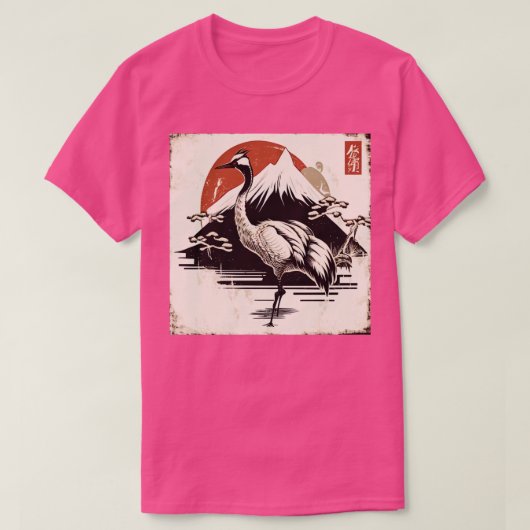 Japanse kraan6 t-shirt (Design voorkant)