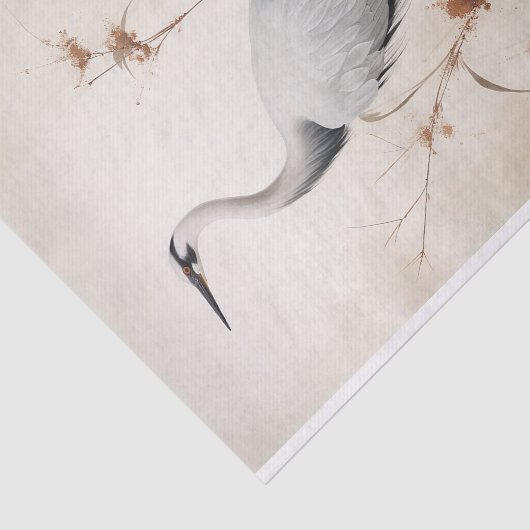 Japanse kraan 2 Decoupage papier (Detail)