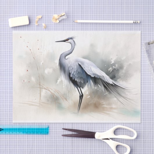 Japanse kraan 5 Decoupage papier (Craft)