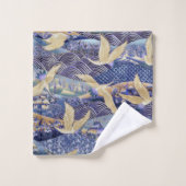 Japanse kraan Aangepast Bad Handdoek (Wasdoekje)