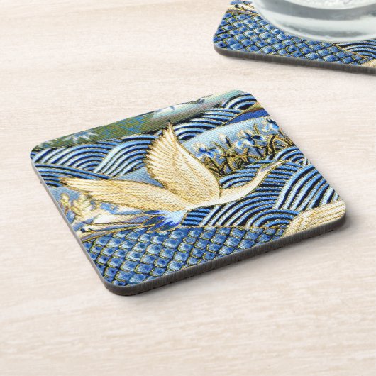 Japanse kraan Aangepast Bier Onderzetter (Linkerzijde)