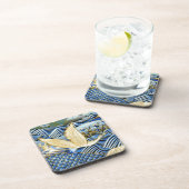 Japanse kraan Aangepast Bier Onderzetter (Rechterzijde)