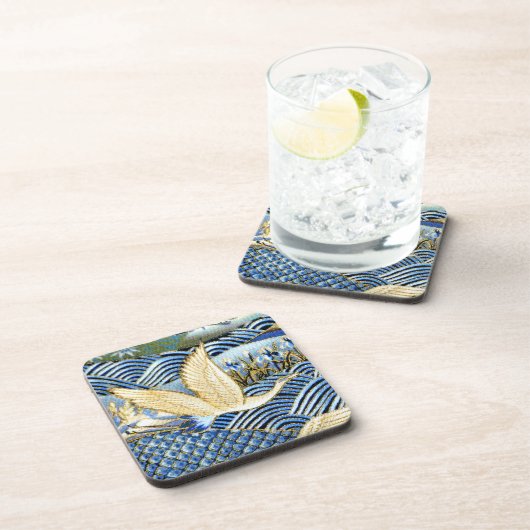 Japanse kraan Aangepast Bier Onderzetter (Rechterzijde)