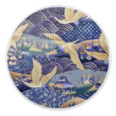 Japanse kraan Aangepast Keramische Knop (Voorkant)