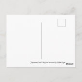 Japanse kraan briefkaart (Achterkant)