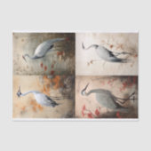 Japanse kraan Collage 1 Decoupage papier (Voorkant)