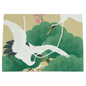 Japanse kraan en pijnboom groot cadeauzakje (Voorkant)