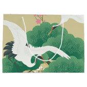 Japanse kraan en pijnboom groot cadeauzakje (Achterkant)