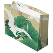 Japanse kraan en pijnboom groot cadeauzakje (Achterkant Gekanteld)