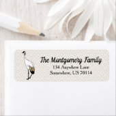 Japanse kraan | Gepersonaliseerd Etiket (Insitu)