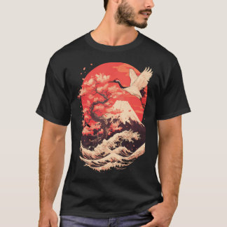 Japanse Kraan Japan Kers T-shirt