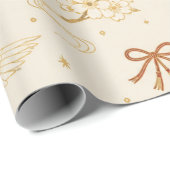 Japanse Kraan Kerst Inpakpapier (Rol Hoek)