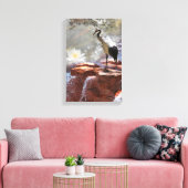 Japanse kraan "Langlevendigheid" Canvas Afdruk (Insitu (Woonkamer))