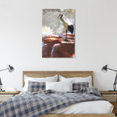 Japanse kraan "Langlevendigheid" Canvas Afdruk (Insitu (Slaapkamer))