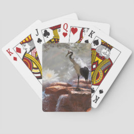 Japanse kraan "Langlevendigheid" Pokerkaarten