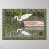 Japanse kraan poster (Voorkant)