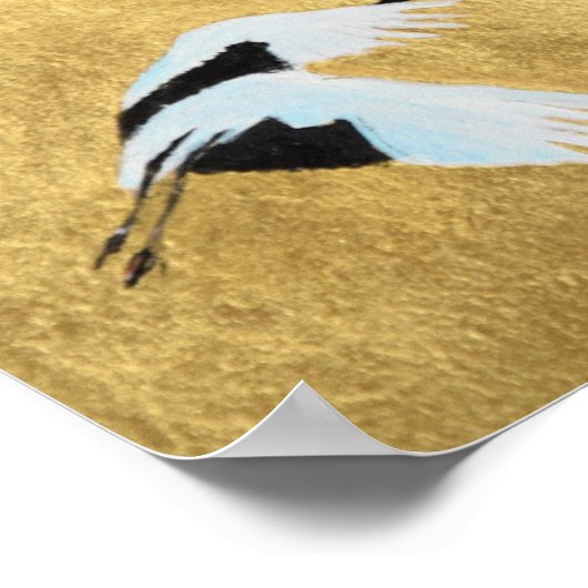 Japanse kraan poster (Hoek)