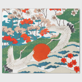 JAPANSE KRAAN PRINT  CADEAUPAPIER