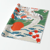 JAPANSE KRAAN PRINT CADEAUPAPIER (Uitgerold)