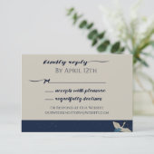 Japanse kraan RSVP met on-line optie (Staand voorkant)