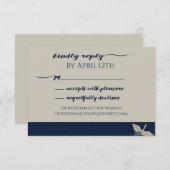 Japanse kraan RSVP met on-line optie (Voorkant / Achterkant)