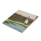 Japanse kraan Tile Tegeltje (Zijkant)