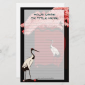 japanse kraanfabriek briefpapier (Voorkant / Achterkant)