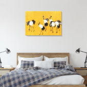  Japanse kraankunst Canvas Afdruk (Insitu (Slaapkamer))