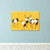  Japanse kraankunst Canvas Afdruk (Insitu (Houten vloer))