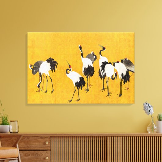  Japanse kraankunst Canvas Afdruk (Insitu (Woonkamer))