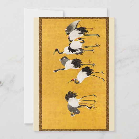  Japanse kraankunst Kaart (Voorkant)