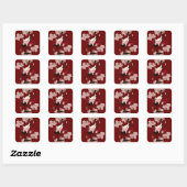 japanse kraanvierkante Stickers (Vel)