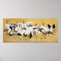 Japanse kraanvogel door Ishida Yūtei