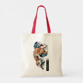 Japanse kraanvogel en koikarpervis tote bag (Achterkant)