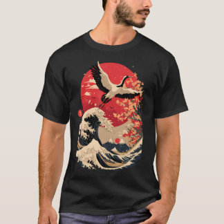 Japanse Kraanvogel Japan Kersenbloesem T-shirt