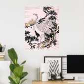Japanse kraanvogel poster (Thuiskantoor)