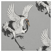 Japanse kraanvogel stof (Close Up)