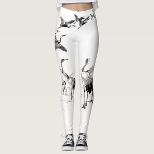 Japanse kraanvogel Wetlands Leggings in het wild