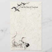 Japanse kraanvogel Wetlands - Stationery Briefpapier (Voorkant)